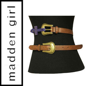 Madden girl double buckle belt
